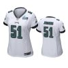 women eagles cam jurgens white super bowl lvii game jersey