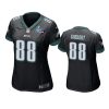 women eagles dallas goedert black super bowl lvii game jersey