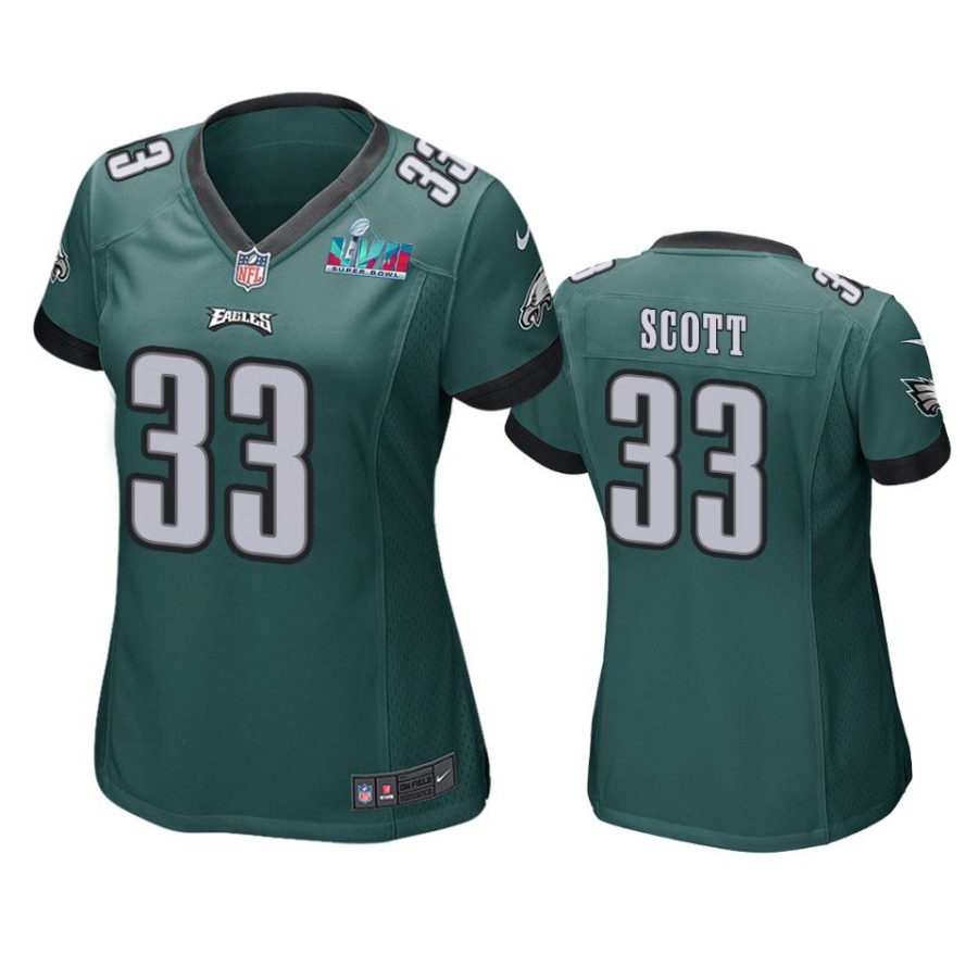 women eagles josiah scott green super bowl lvii game jersey