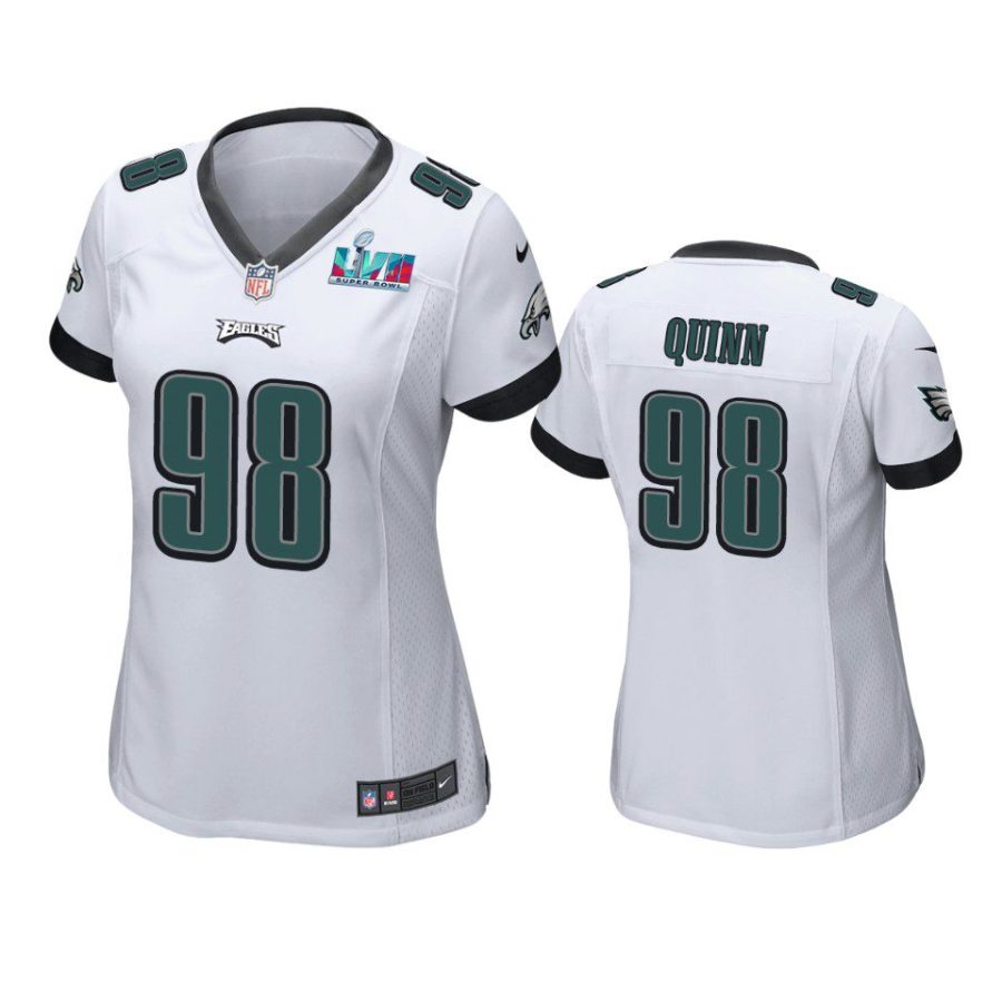 women eagles robert quinn white super bowl lvii game jersey