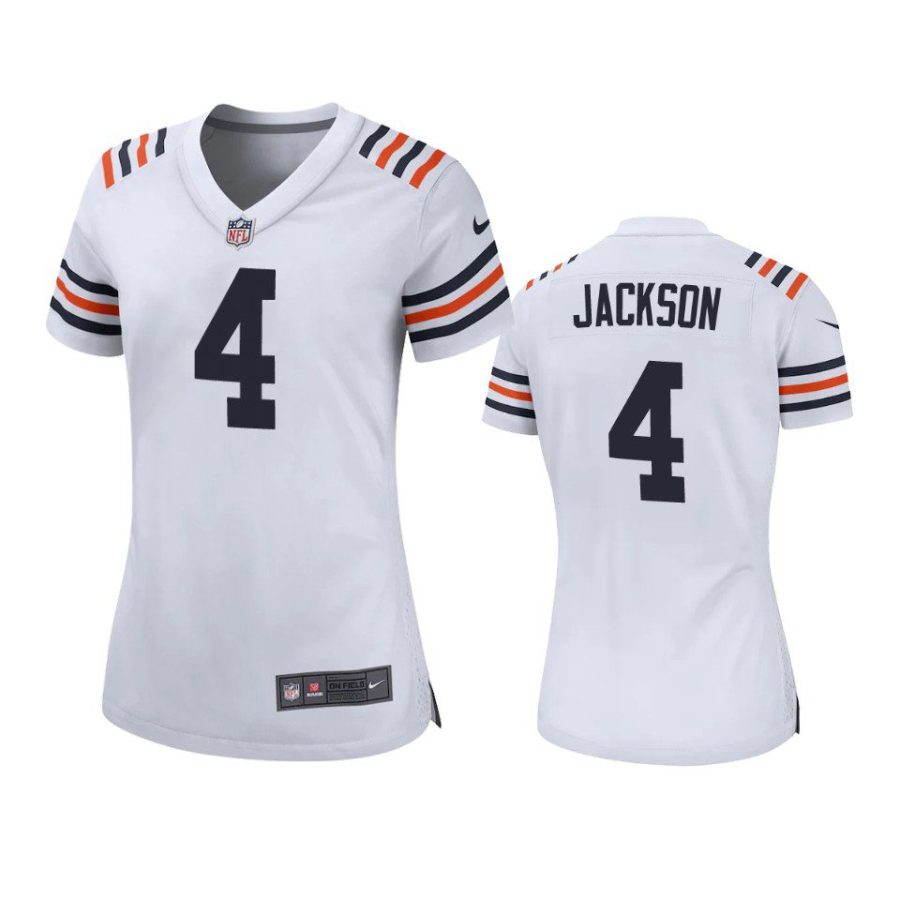 women eddie jackson bears white game jersey