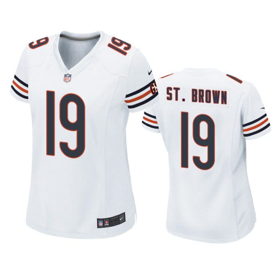 women equanimeous st. brown bears white game jersey