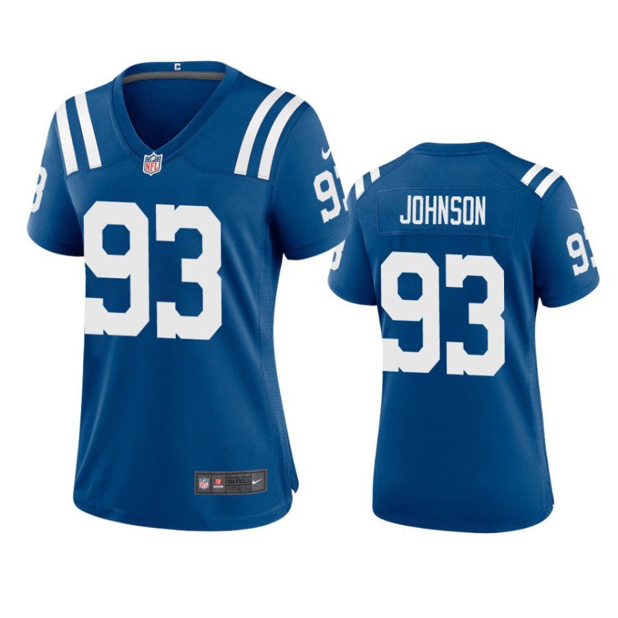 women eric johnson colts game royal jersey