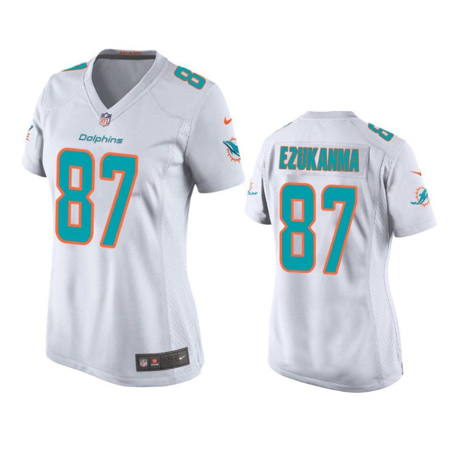 women erik ezukanma dolphins game white jersey