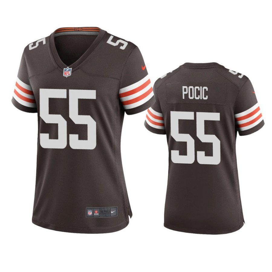 women ethan pocic browns game brown jersey