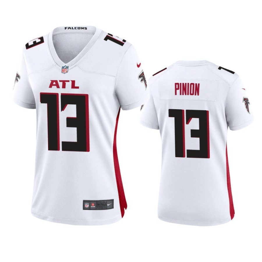 women falcons bradley pinion game white jersey