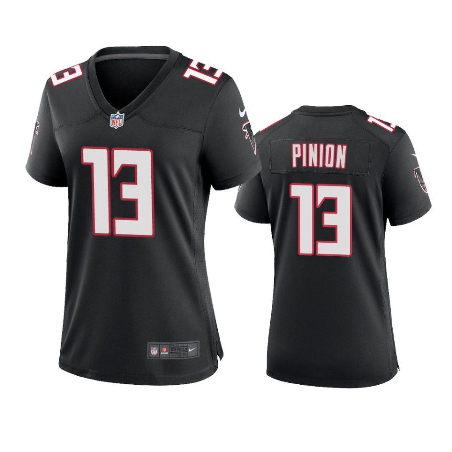 women falcons bradley pinion throwback game black jersey