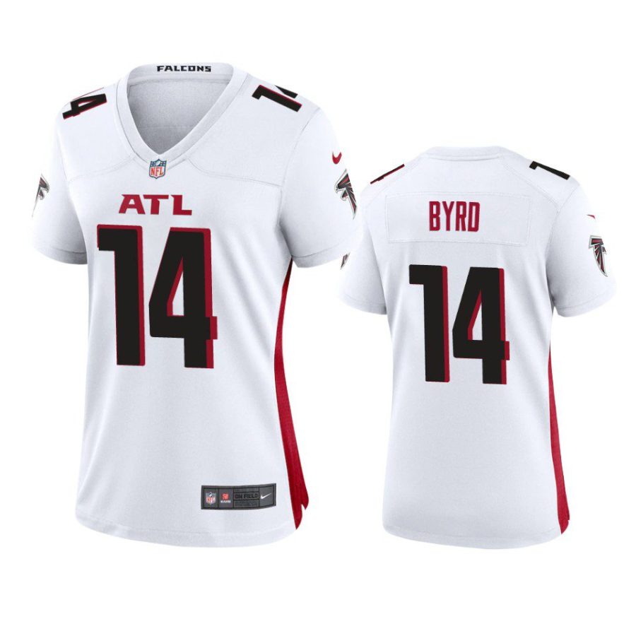 women falcons damiere byrd game white jersey 0a