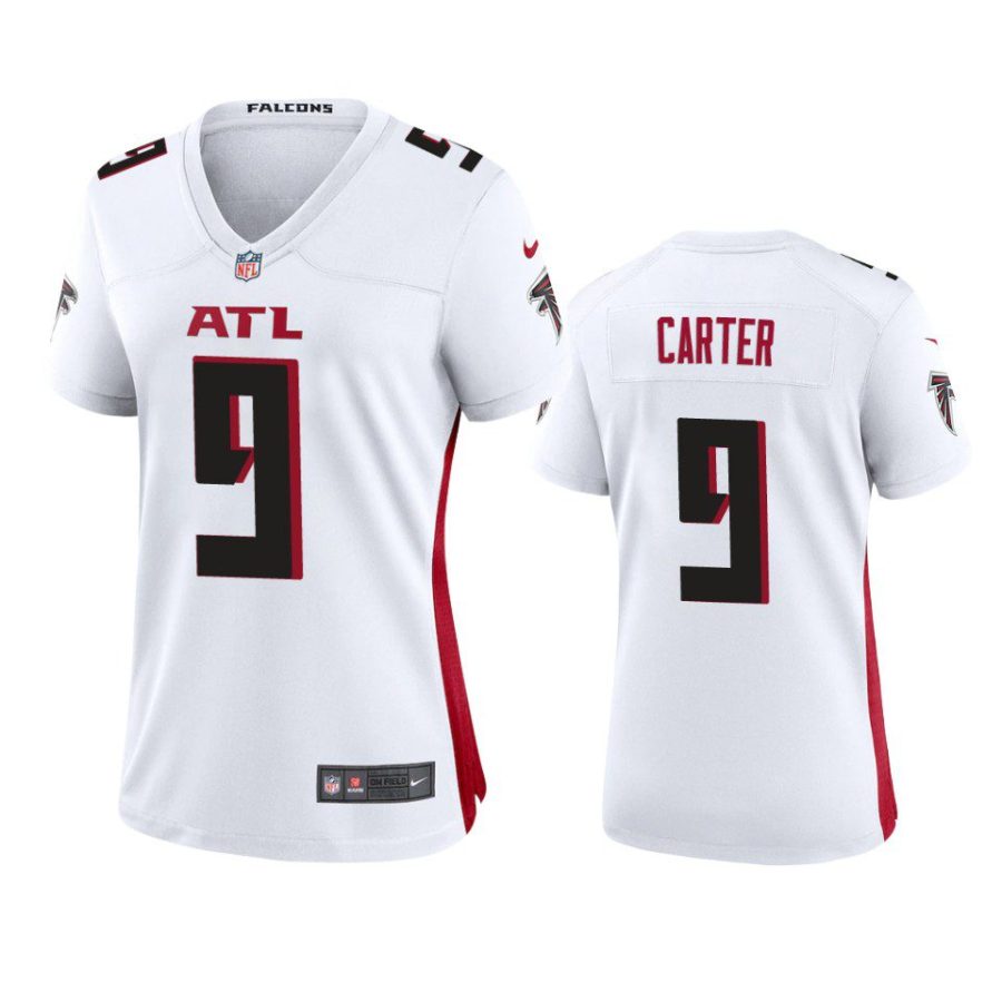 women falcons lorenzo carter game white jersey