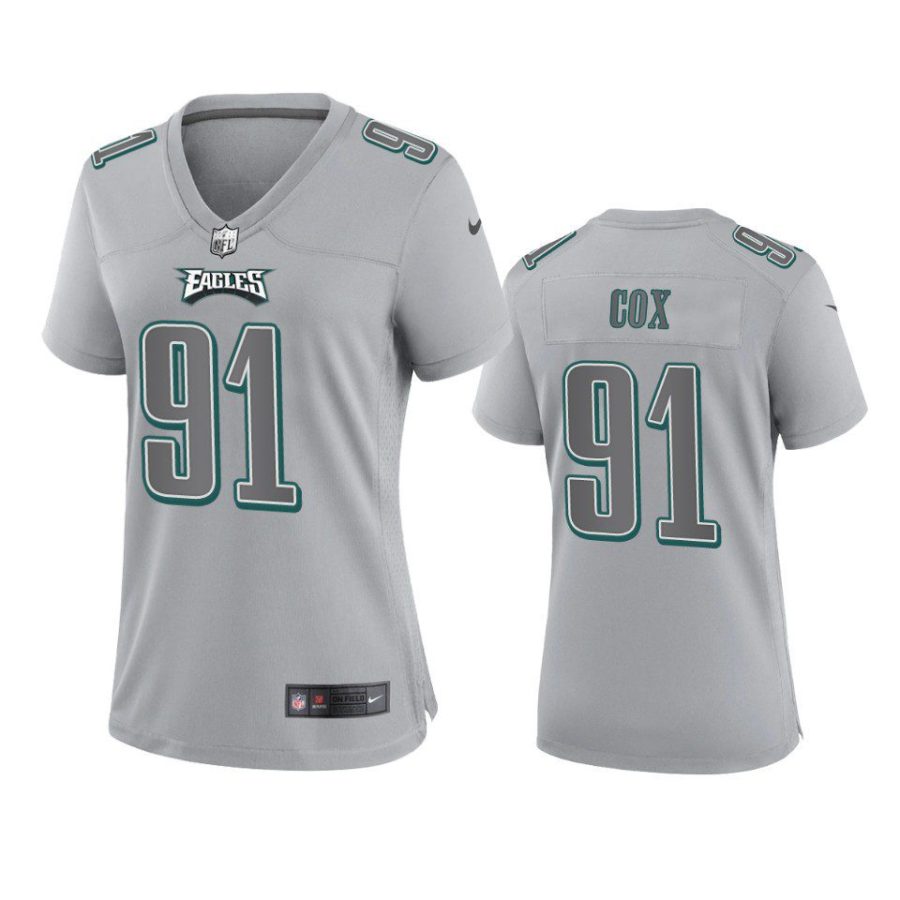 women fletcher cox eagles gray atmosphere fashion game jersey