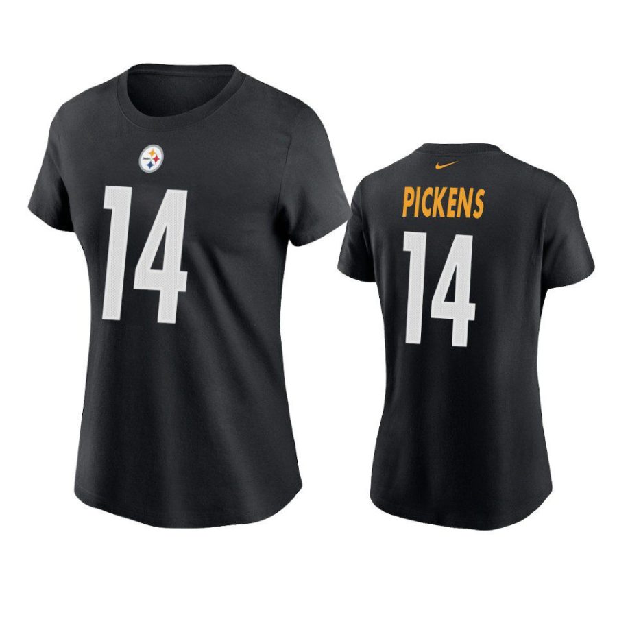 women george pickens steelers black 2022 nfl draft t shirt