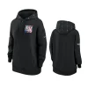 women giants black 2023 nfl crucial catch club hoodie