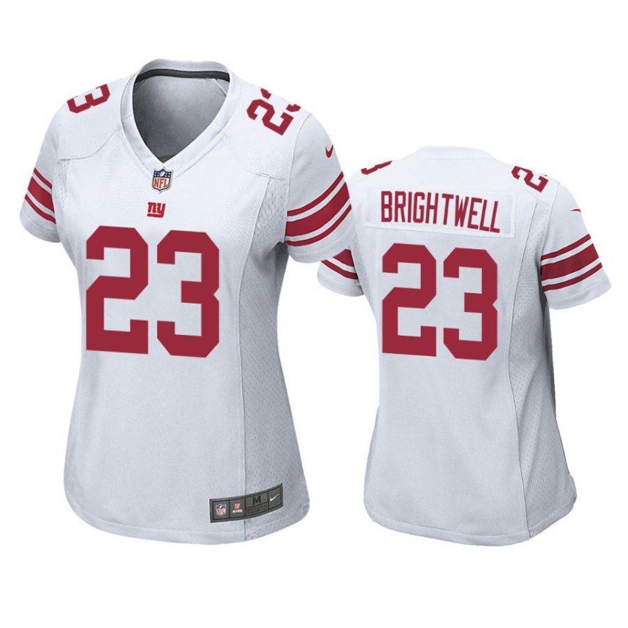 women giants gary brightwell game white jersey