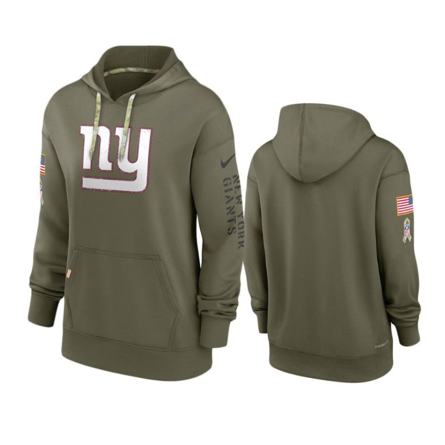 women giants olive 2022 salute to service hoodie