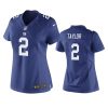 women giants tyrod taylor game royal jersey