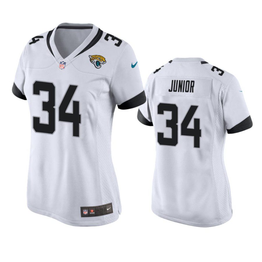 women gregory junior jaguars game white jersey