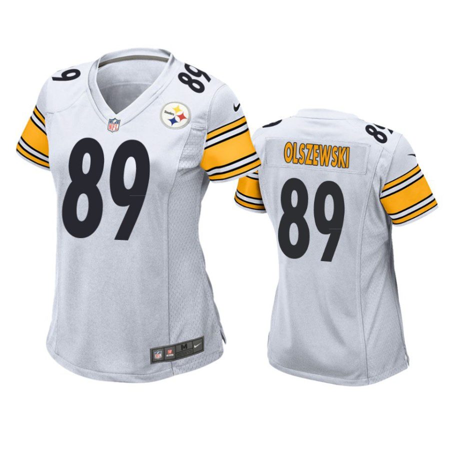 women gunner olszewski steelers game white jersey