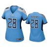 women hassan haskins titans game light blue jersey