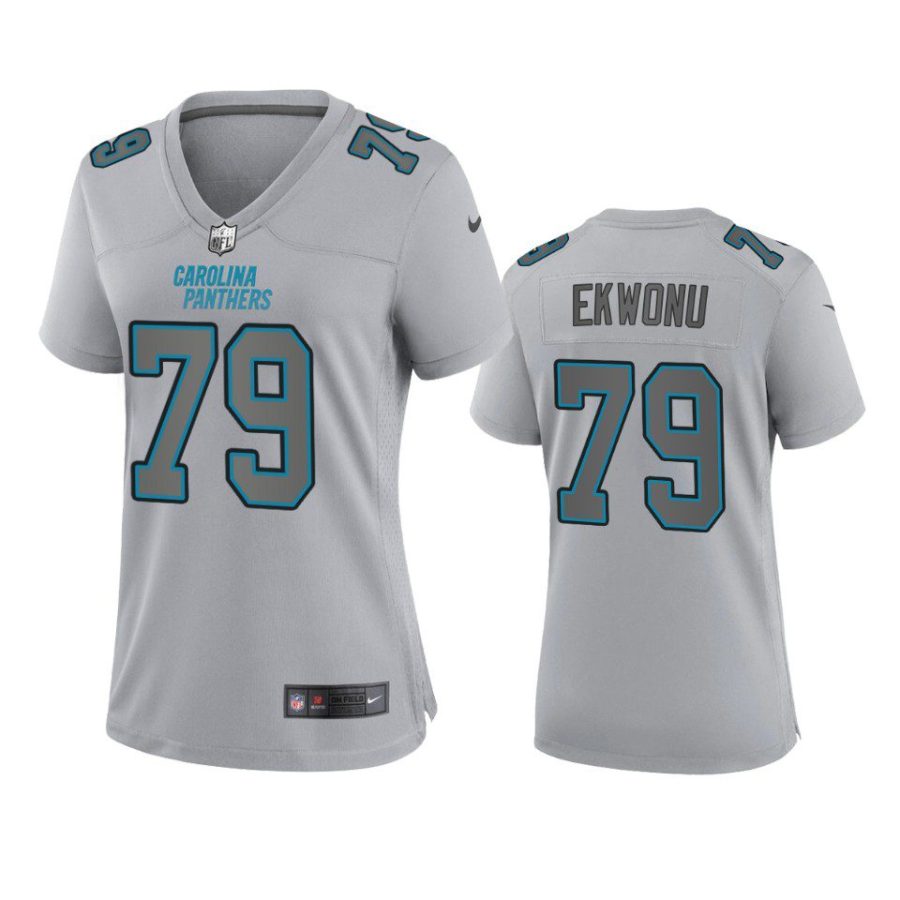 women ikem ekwonu panthers gray atmosphere fashion game jersey