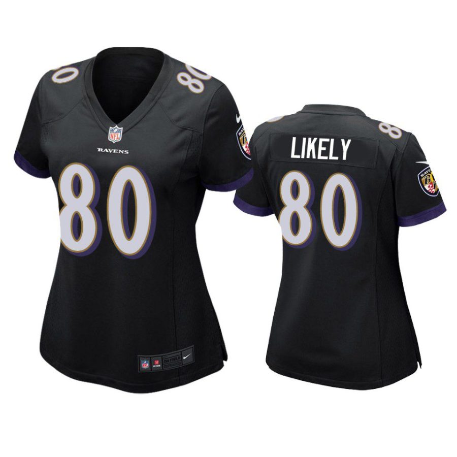 women isaiah likely ravens game black jersey