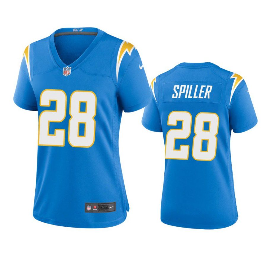 women isaiah spiller chargers game powder blue jersey