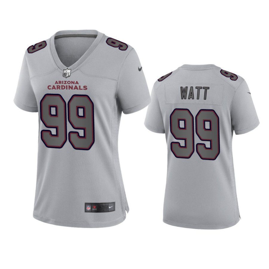 women j.j. watt cardinals gray atmosphere fashion game jersey