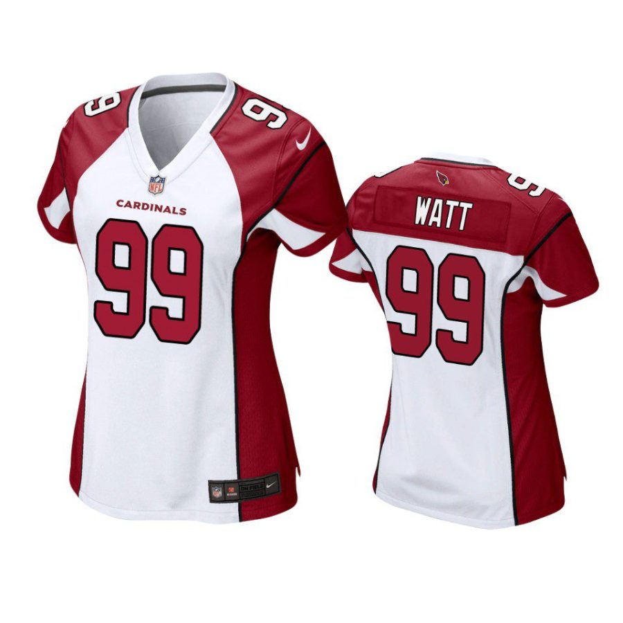 women j.j. watt cardinals white game jersey