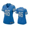 women jack campbell lions game blue jersey