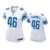women jack campbell lions game white jersey