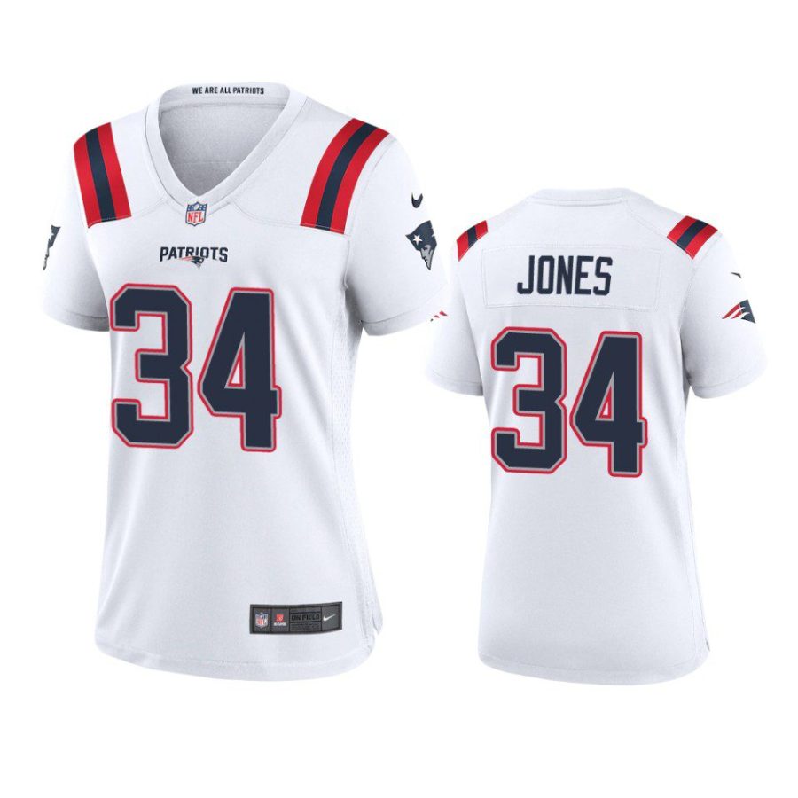 women jack jones patriots game white jersey