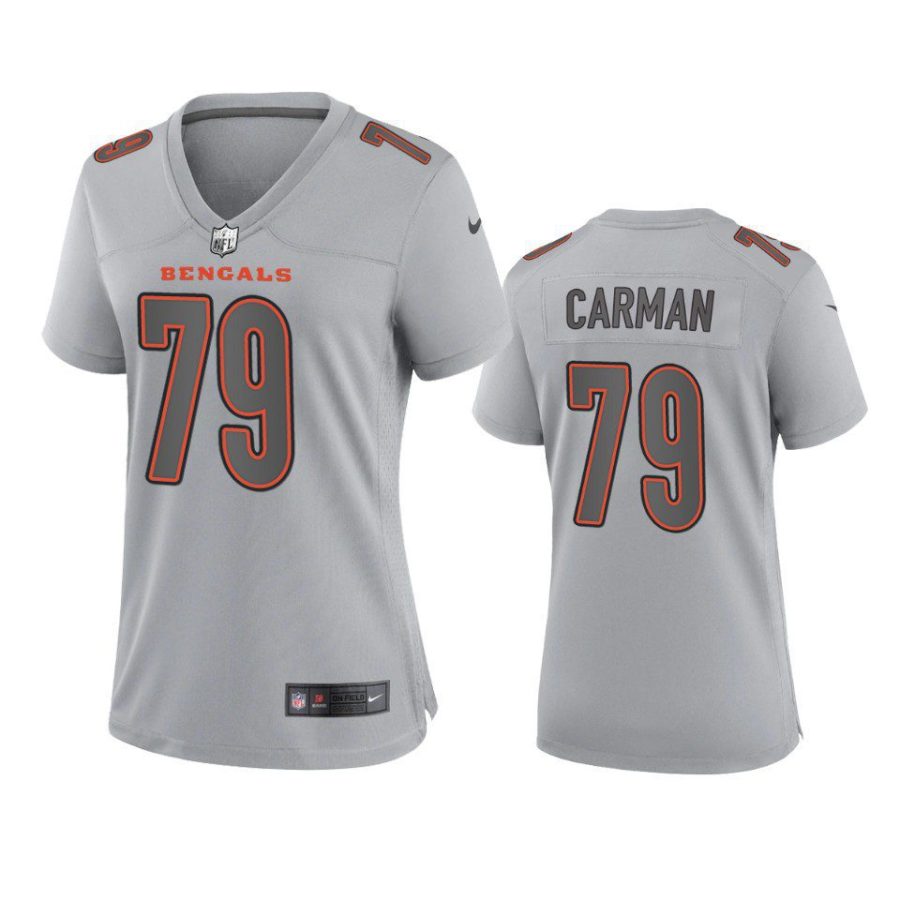 women jackson carman bengals atmosphere fashion game gray jersey