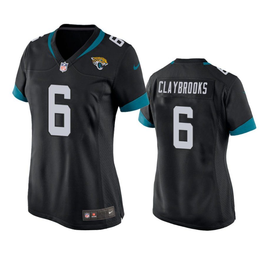 women jaguars chris claybrooks game black jersey