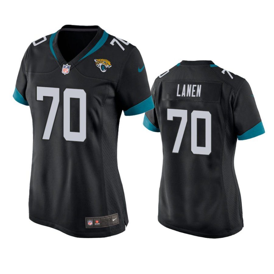 women jaguars cole van lanen game black jersey