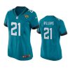 women jaguars darious williams game teal jersey