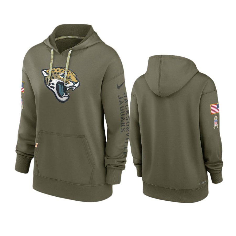 women jaguars olive 2022 salute to service hoodie