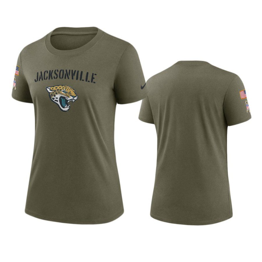 women jaguars olive 2022 salute to service legend t shirt