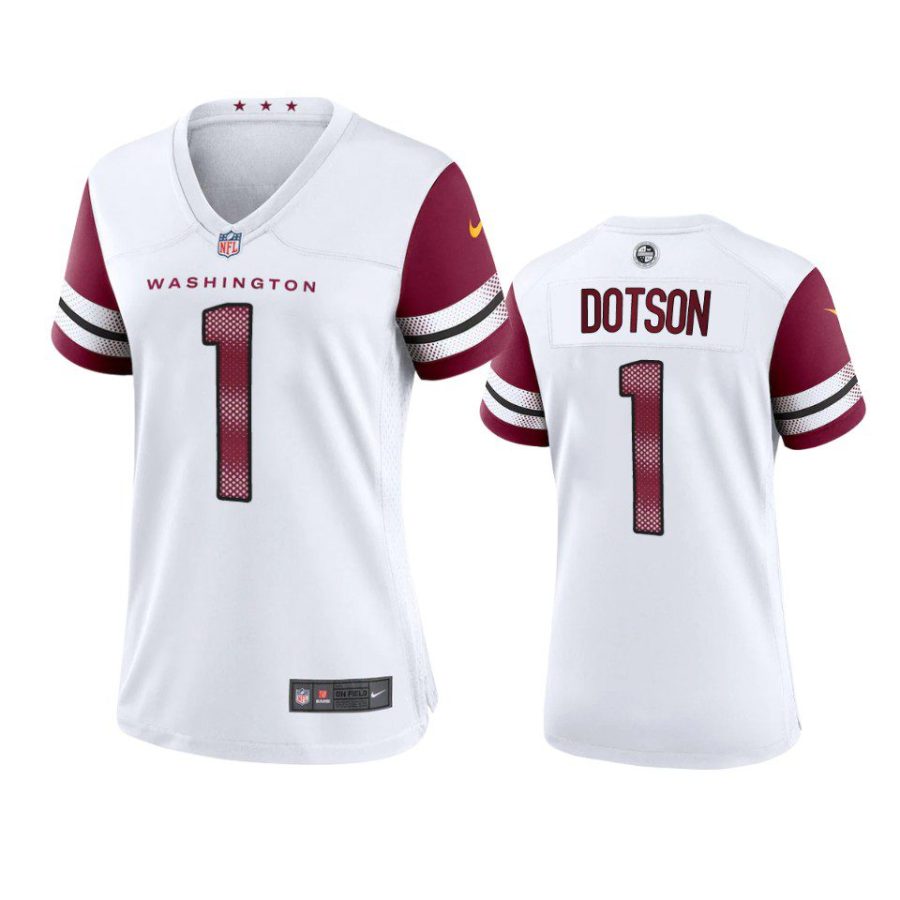 women jahan dotson commanders game white jersey