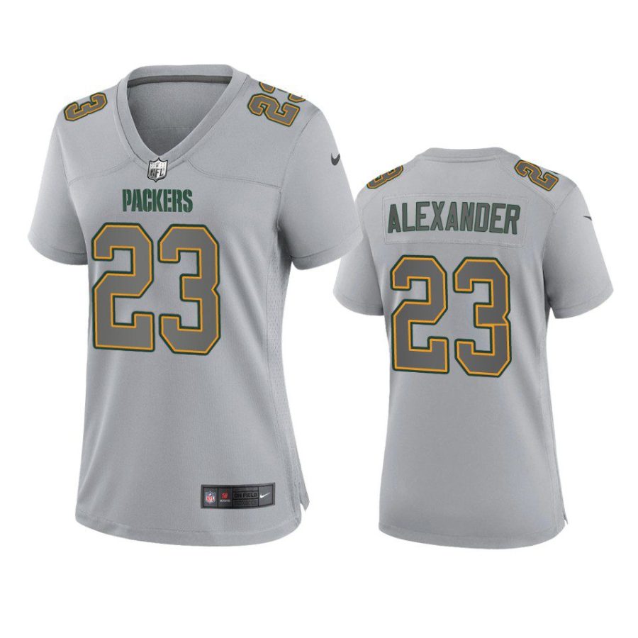 women jaire alexander packers atmosphere fashion game gray jersey