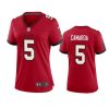 women jake camarda buccaneers game red jersey