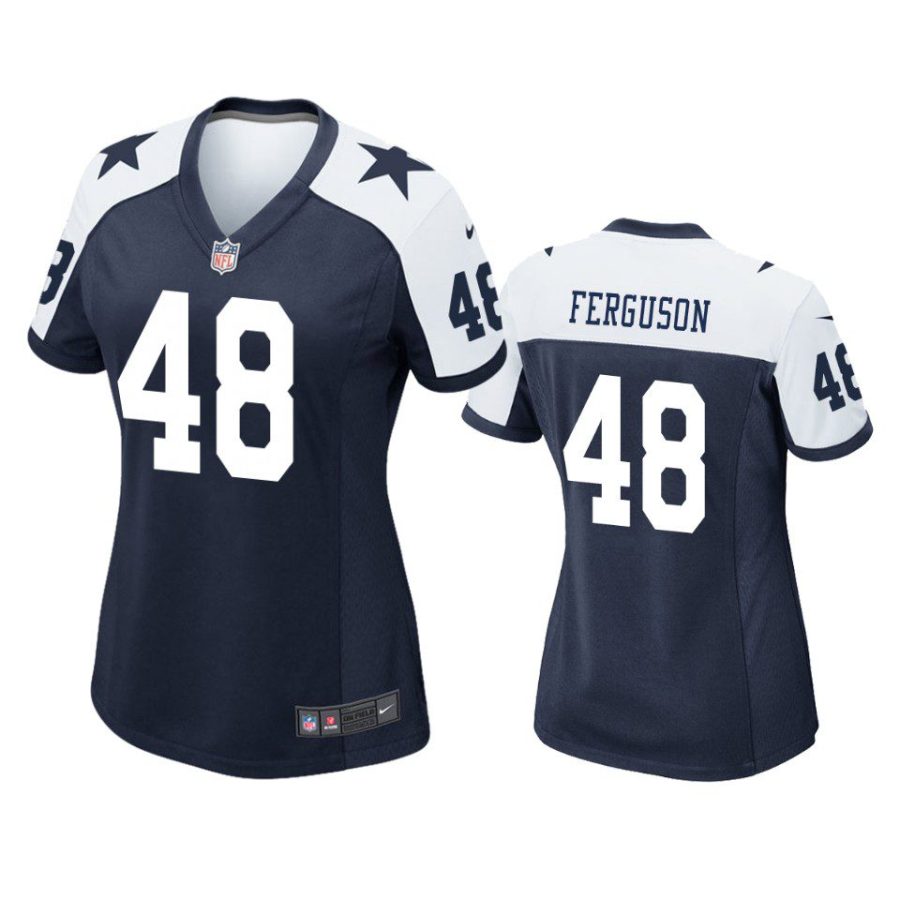 women jake ferguson cowboys alternate game navy jersey