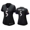 women jalyn armour davis ravens game black jersey