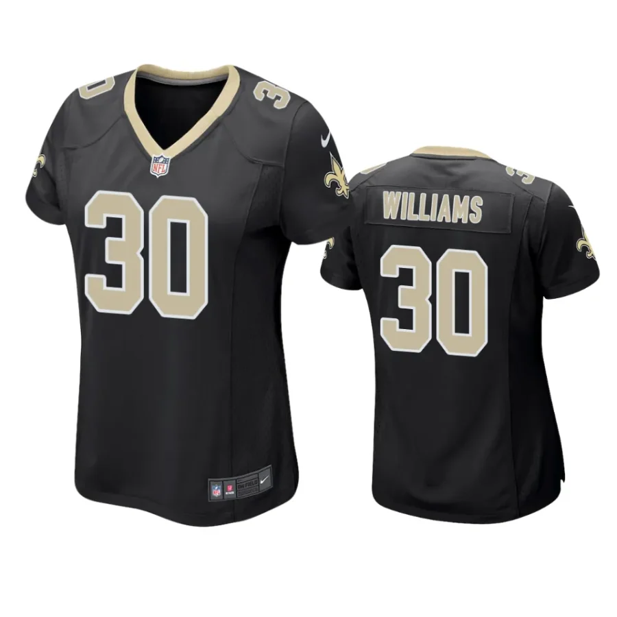 women jamaal williams saints black game jersey