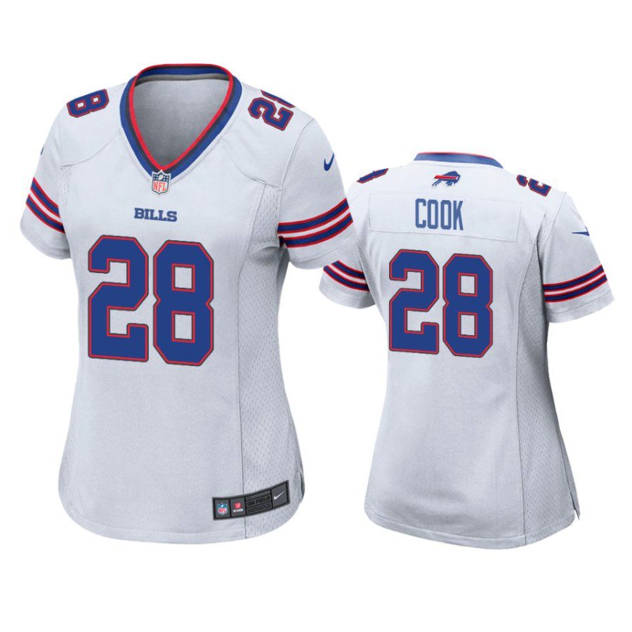 women james cook bills game white jersey