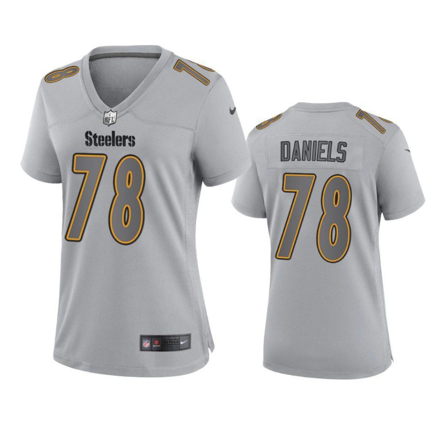 women james daniels steelers gray atmosphere fashion game jersey