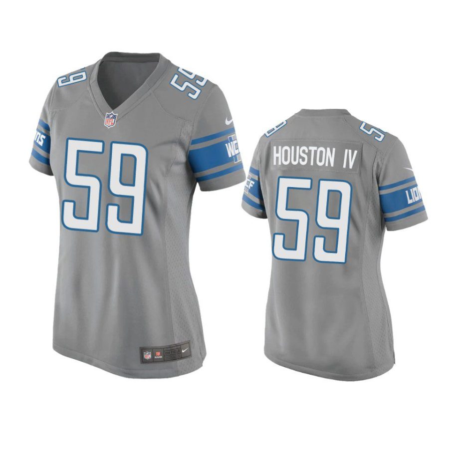 women james houston iv lions game silver jersey