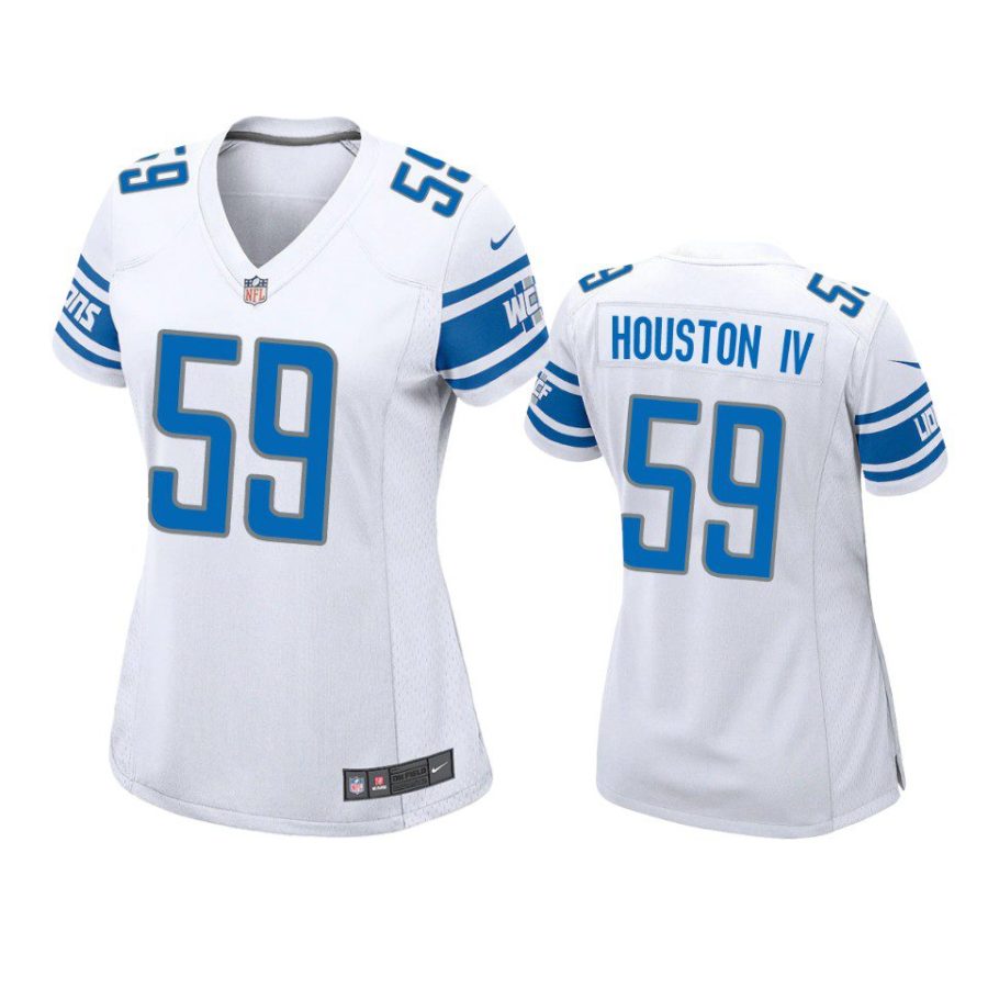 women james houston iv lions game white jersey