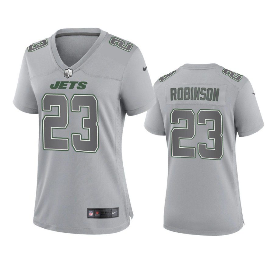 women james robinson jets gray atmosphere fashion game jersey