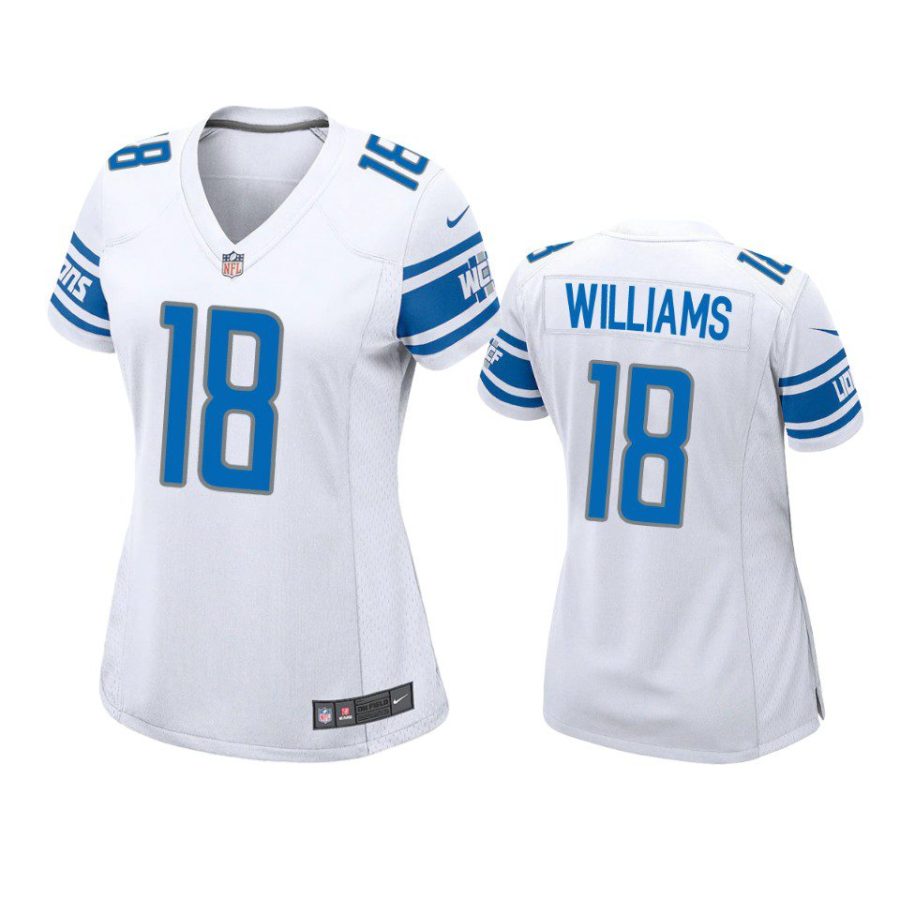 women jameson williams lions game white jersey