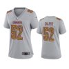 women jamin davis commanders gray atmosphere fashion game jersey