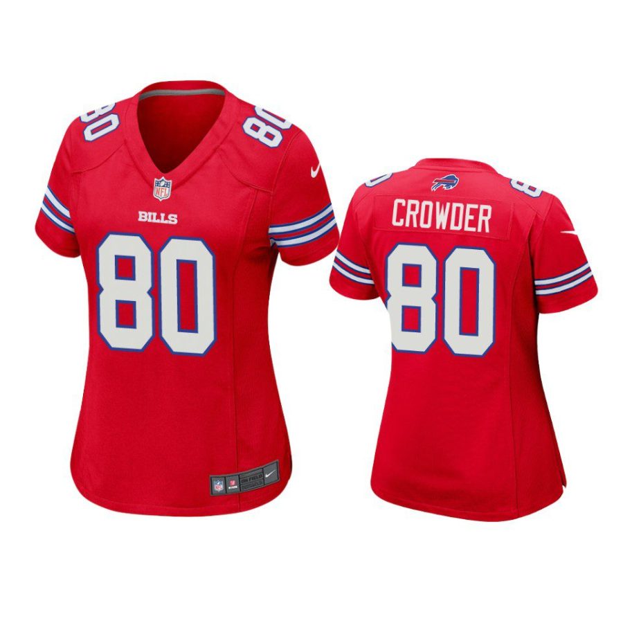 women jamison crowder bills game red jersey